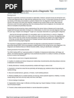 Borderline Diagnostic Tips