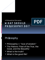 What Should Philosophy Do