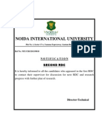Noida International University: Second RDC