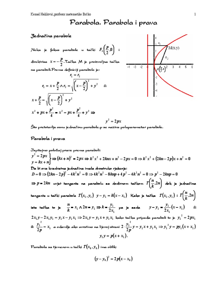 Parabola | PDF