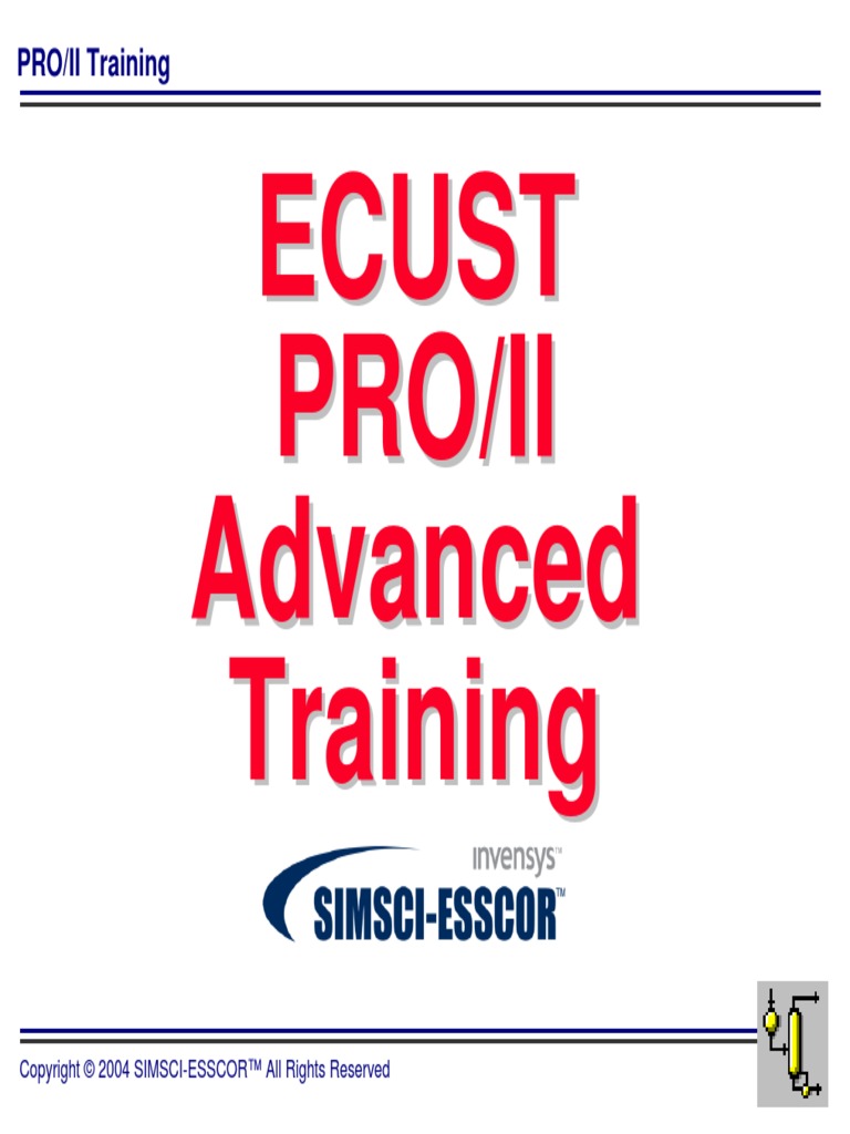 ECUST PROII Advanced Training | PDF | Distillation | Mathematical ...