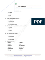 CBSE Worksheet-31 Class - VII Science (Respiration in Organisms)