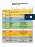 Marsham Street CC Timetable April 2015