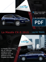 La Mazda CX-9 2015 - Fiabilité Et Meilleur Prix Chez Laurier Mazda