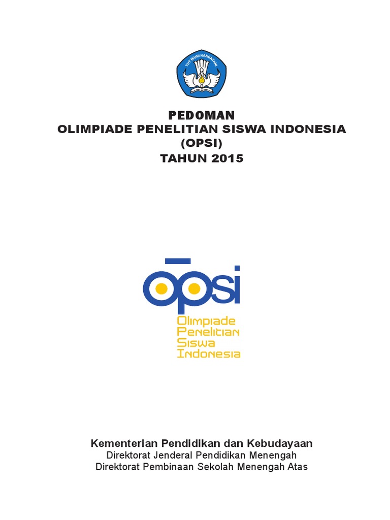 Pedoman OPSI 2015