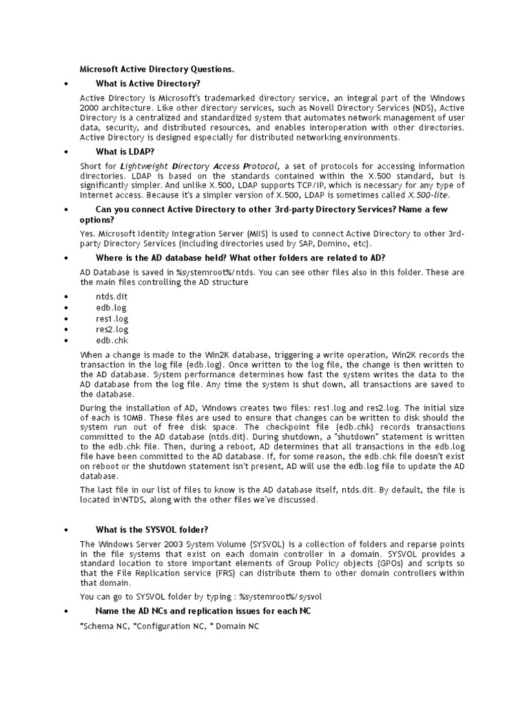 Windows Interview Questions PDF