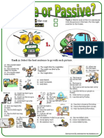 Active or Passive 3 Multiple Choice Exercises With Key in Past Simple