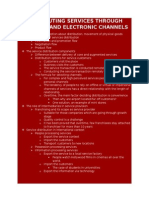 Distributing Services Through Physical and Electronic Channels