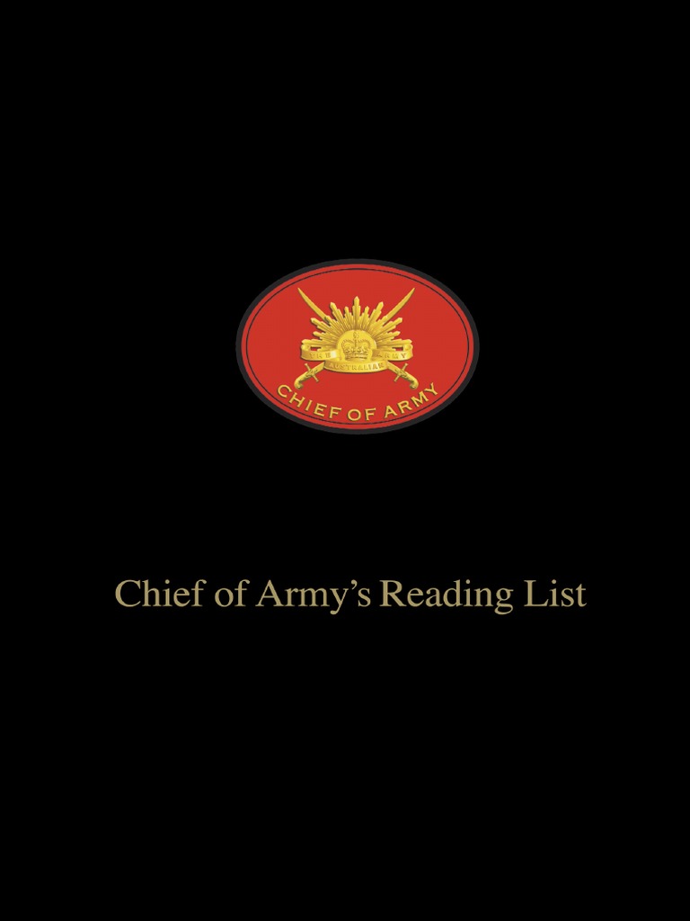Chief of Army Reading List PDF Military Mind