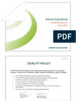 Valmet Automotive Quality Management March 2015 PDF
