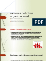 Factores Del Clima Organizacional