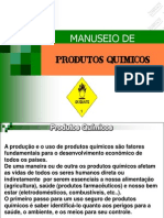 Manuseio de produtos químicos