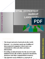 HTML (Hypertext Markup Language) : Unit-I