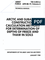 TM 5-852-6 Arctic and Subacrctic Construction Calc Methods for Depths of Freeze-Thaw Soils