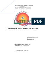 Historia de La Radio en Bolivia