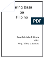 Suring Basa Sa Filipino: Ann Gabrielle P. Ureta Viii-1 Gng. Vilma v. Santos