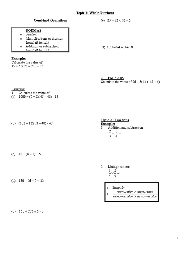 Math Exercises for Students | PDF | Teaching Methods & Materials ...