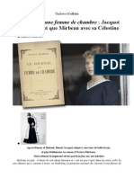 Gilles Heuré, "Le Journal D'une Femme de Chambre": Jacquot Plus Indulgent Que Mirbeau Avec Sa Célestine