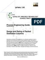 Design and Rating of Packed Distillation Columns