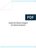 Licoes de Calculo Integral Em Varias Variaveis