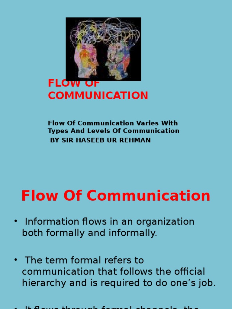 Lecture 4 Flow of Communication Channels of Communication | PDF ...