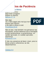 Versículos de Paciência