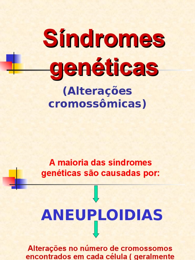 Síndromes Genéticas e Aneuploidias | PDF | Síndrome de Down | Núcleo ...