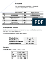 Formação de Acordes - Tríades (Violão)