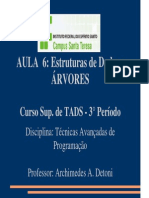 Aulas 6 - Estruturas de Dados Não Lineares - Árvores