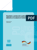 Uprimny, Rodrigo y Juanita Durán - Equidad y Protección Judicial Del Derecho A La Salud en Colombia - 70 Pág