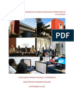 Informe de Autoevaluación para Acreditación de Alta Calidad - Maestría en Economía Aplicada, Universidad Del Valle