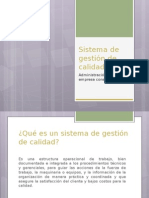 Tema 1. Sistema de Gestion de Calidad