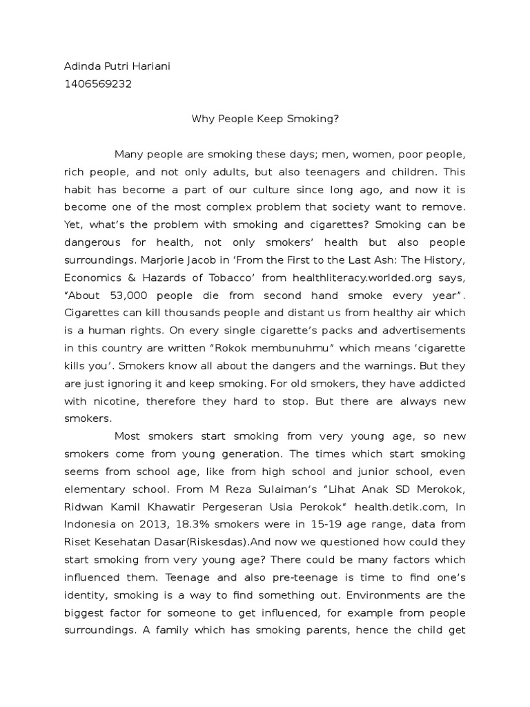 Causes of smoking essay picture