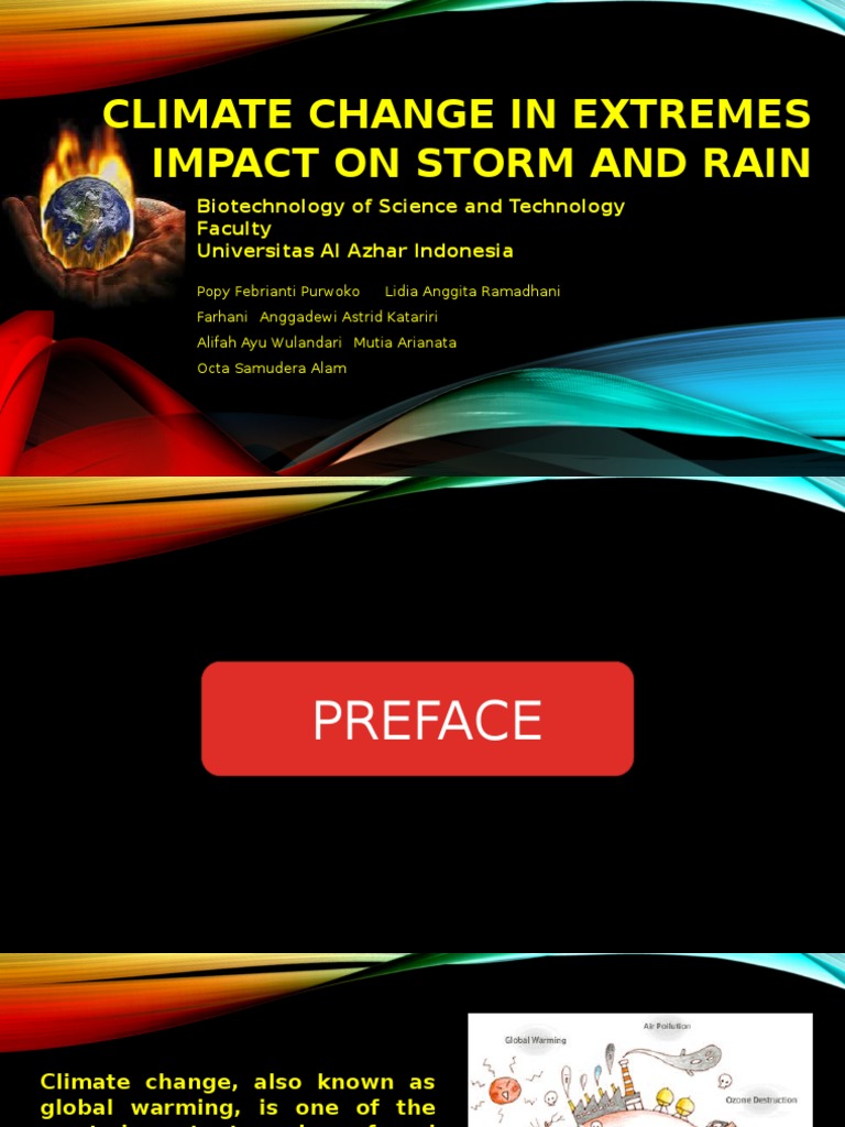 Climate Change: Impacts on Weather Extremes | PDF