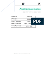 Analisis Matematico - Fechas Examenes Intensiva PDF