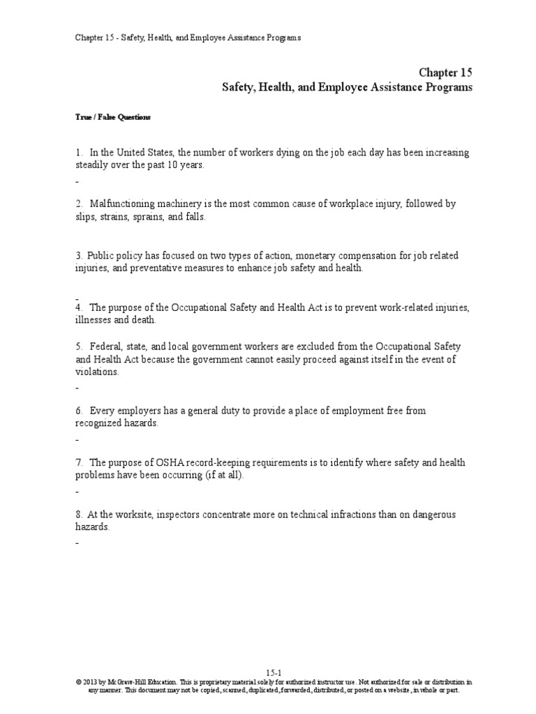 Chap 015 | PDF | Occupational Safety And Health Administration ...