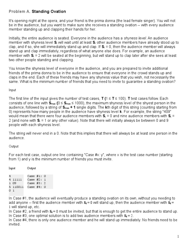 2015 Google Code Jam Qualification Round GCJ 05 Qualification en | PDF ...
