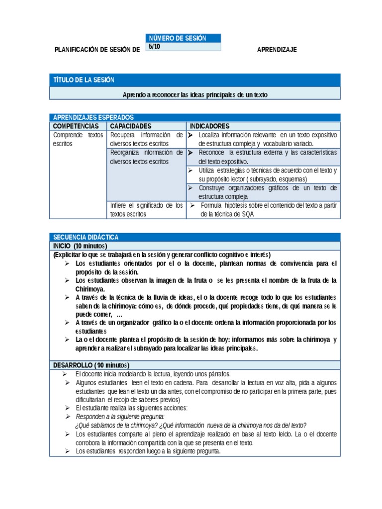 Sesion de Comunicacion 1 Grado | PDF | Lectura (proceso) | Aprendizaje