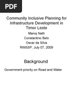 2009 Presentation by Manoj Nath, Constantino Belo & Oscar Da Silva On Community Inclusive Infrastructure For Development