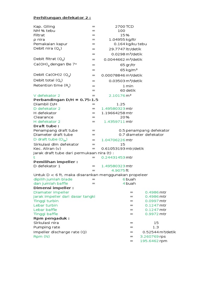 Desain Defekator | PDF