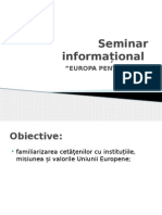 Seminar Informațional