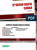 Konsep Dasar Karya Ilmiah