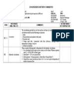 Engineering Review Comments: Item Reference Dwg. Par. Etc Comments Action Taken by Contractor