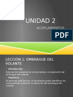 Embrague del volante: componentes y operación