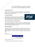 Álgebra Booleana: Teoría y operaciones lógicas en  caracteres