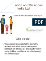 Presentation On Efficacious India LTD