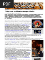 Telephonie Mobile Et Vraies Pandemies 04-01-2010
