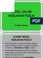 Model Dalam Kebijakan Publik