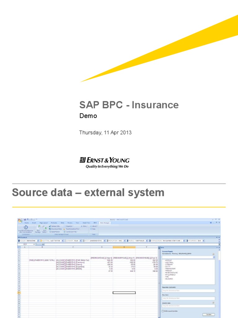 SAP BPC Presentation | PDF | Business | Technology & Engineering