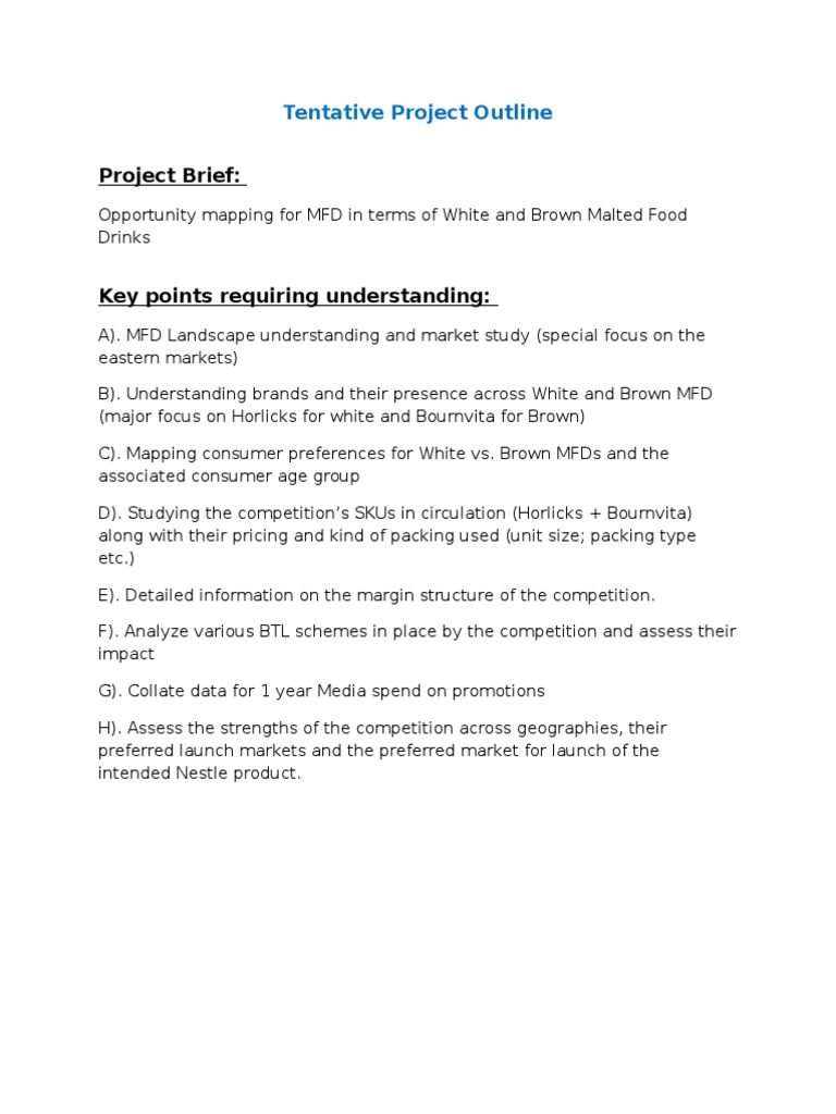Project Outline | PDF